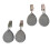 4PCs Durable Tablecloth Clip Stone Design for Garden Weddings-M 1