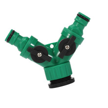 2 Way Garden Hose Attachment Strong Water Faucet Splitter For