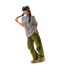 Lounge Girl Figure Model Dioramas Props 1:64 Scale Hand Painted