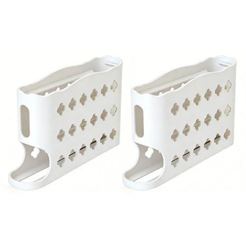 4-Layer Eggs Holder Automatic Rolling Eggs Container-off white1