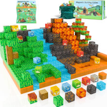 120 Piece Magnetic Building Blocks Set for Kids, Colorful STEM Montessori Tiles Toy, Creative Building Fun