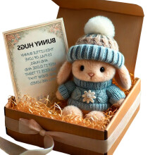 Plüsch-Osterhasen, Geschenkbox, weiche-Typ C blau