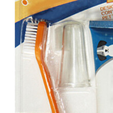 Hundezahnpasta- und Zahnbürsten-Set – Rindfleischgeschmack, tragbares Dentalset für Hunde & Katzen