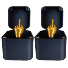 Funny Gag Gift 2PCS Middle Finger Prank Gift Box with Instant PopUp Surprise for Holiday Party Fun