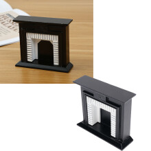 Miniatur-Kiefernholz-Kamin 10,2x3x9cm Vintage Puppenhausdekoration