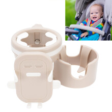 Universeller Baby-Kinderwagen-Becherhalter mit Smartphone, 360 Drehung, Khaki