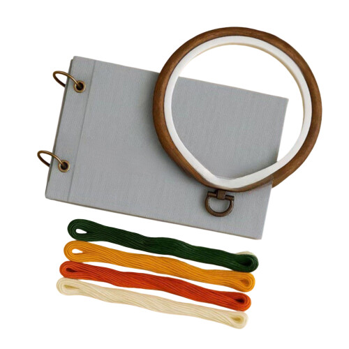 Borduurknutselset compleet met gereedschap en instructies