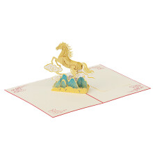 Artistic Handcrafted 3D Greeting Card With Horse Figure-1