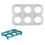 Hygienic Easy to Clean Silicone Eggs Holder- storage rack No. 1