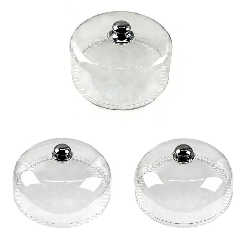 Plastic Cake Cover for Camping Transparent Large Capacity-30x13 2