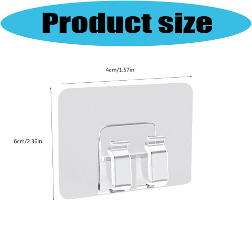 100pcs Modern Adhesive Hooks with Strong Backing for String 2