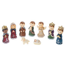 Christmas Nativity Figurines Holy Family Statue Table