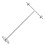 Sign Stand Adjustable Poster Stand for-T shaped four sectio 1