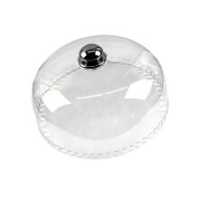 Spacious Food Dome for Picnics Transparent Plastic Easy- 24.8x9