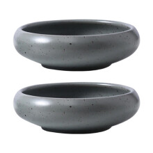 Japanese Ceramic Snacks Dish Handcrafted Traditional-gray blue