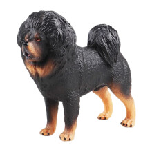 Realistic Tibetan Mastiff Miniature Animal Figurine for Home Decoration and Kids Learning Collectible