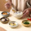 Handcrafted Ceramic Dessert Plate for Snacks-Bright sesame 5