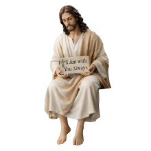 Handgeschilderde hars Christus standbeeld bureau-EEN 1 stks