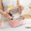 Spacious Cartoon Mushroom Toiletry Bag Easy Access Handle-p 5