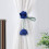 Classical Flower Shape Curtain Ties Polyester-2 dark green 5