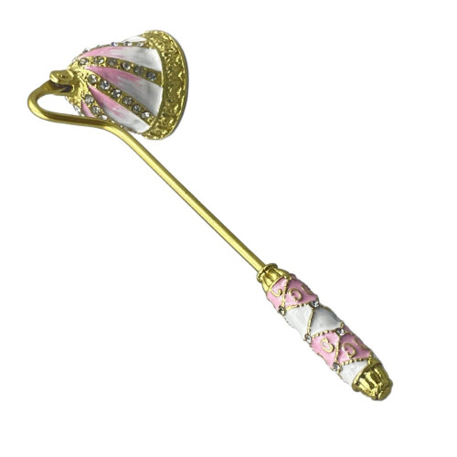 Antique Enameled Design Candle Extinguishing Tool with Long 1