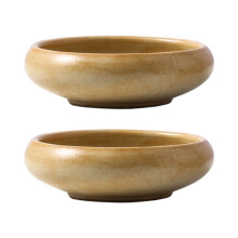 Easy to Maintain Ceramic Serving Bowl with-Flambe Warm White