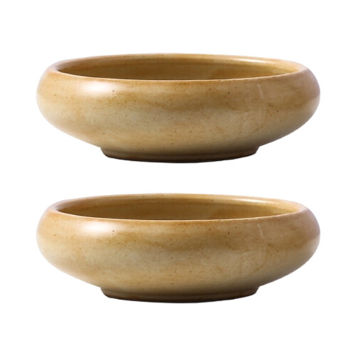 Easy to Maintain Ceramic Serving Bowl with-Flambe Warm White