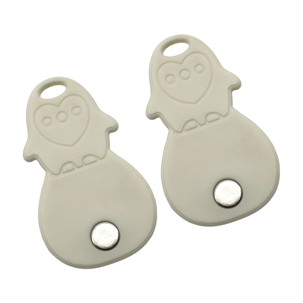 White Ergonomic Mason Jar Lid Remover Storage Magnetic Opener
