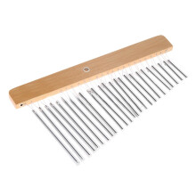 25 Note Glockenspiel for Beginners with Clear Resonant Tone and Durable Wooden Base, Silver