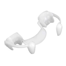 Retractable Vampire Fangs Halloween Fake Teeth, Reusable Silicone Scary Cosplay Party Props (White 1PC)