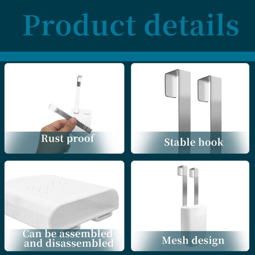 Bathroom Tablet Cleaning Tablet Hanger For Toilet-Plastic White 1