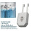 Bathroom Tablet Cleaning Tablet Hanger For Toilet-Plastic White 6