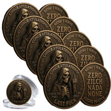 Funny Challenge Coin Set 5PCS DoubleSided Middle Finger Sarcastic Decision Coin Gag Gift
