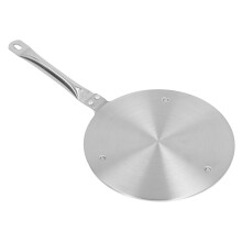 Edelstahl-Ofenwärmeverteiler Induktionsplatte 19,5 cm / 7,7 Zoll mit Griff