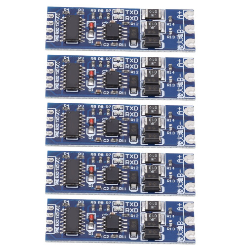 5 pezzi di convertitori TTL-RS485 in ABS, protetti contro i fulmini 1