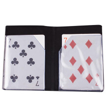 Melt Card Magic Trick – Instant Visual Card Penetration Illusion with Synthetic Leather Wallet for Beginners