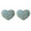 2 Pack Valentines Furry Throw Pillow Romantics Ribbed-Blue 1