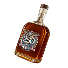 Glazen fles met historisch thema en whiskyfles ter markering-A