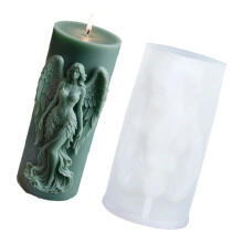 Silicone Wing Angel Goddess Candle Mold Heat Resistant For-428