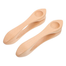 Musical Spoons Set Wooden Percussion Instrument for Kids Easy Rhythm Learning Durable Natural Wood