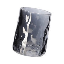 240ml Clear Glass Mouthwash Cup With Smooth Brims-soot