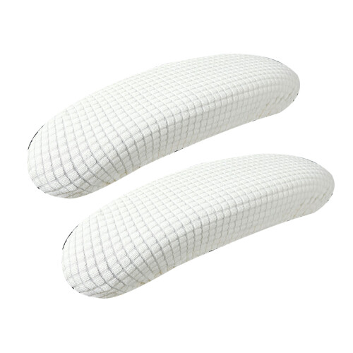 Pack of 2 Protective Armrest Covers= for Ergonomic-Creamcolor