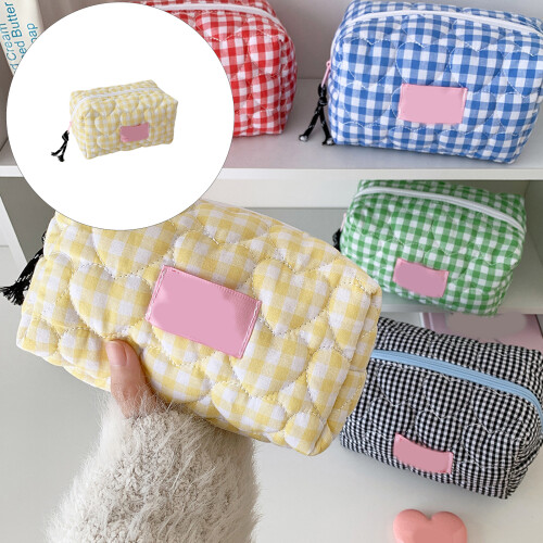 Multiple Compartment Portable Toiletry Bag Heart-Green 2