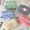 Multiple Compartment Portable Toiletry Bag Heart-Green 5