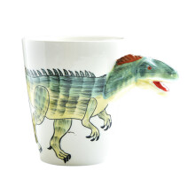 Tazza a forma di dinosauro, 400 ml, multicolore, ceramica, 13x9 cm