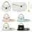 310ML White Handbag Ceramic Mug Set with Tray & Spoon 2