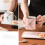 310ML White Handbag Ceramic Mug Set with Tray & Spoon 3
