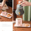 310ML White Handbag Ceramic Mug Set with Tray & Spoon 4