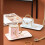 310ML White Handbag Ceramic Mug Set with Tray & Spoon 6