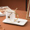 310ML White Handbag Ceramic Mug Set with Tray & Spoon 12